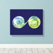 Spirals Canvas Print Leinwanddruck (Insitu (Holzboden))