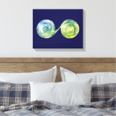 Spirals Canvas Print Leinwanddruck (Insitu (Schlafzimmer))