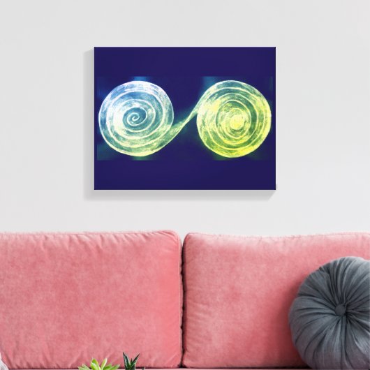 Spirals Canvas Print Leinwanddruck (Insitu (Wohnzimmer))