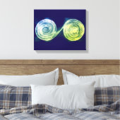 Spirals Canvas Print Leinwanddruck (Insitu (Schlafzimmer))