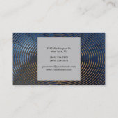 Spirals Muster Gray Contemporary Business Card Visitenkarte (Rückseite)