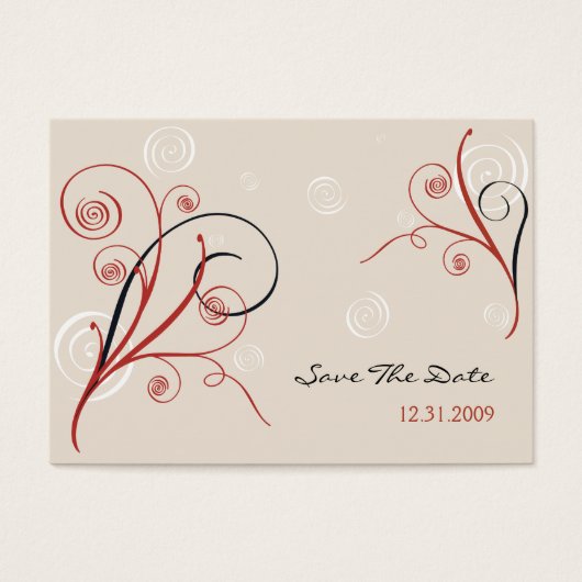 Spirals Save the Date MiniCard (Vorderseite)