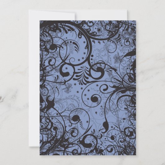 SPIRALS & STARS Jüdische Einladung zur Hochzeit (Rückseite)