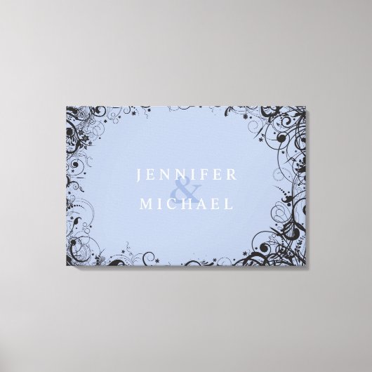 SPIRALS & STARS Jüdisches Hochzeitsabo Leinwanddruck (Vorderseite)