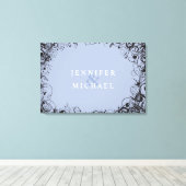 SPIRALS & STARS Jüdisches Hochzeitsabo Leinwanddruck (Insitu (Holzboden))