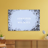 SPIRALS & STARS Jüdisches Hochzeitsabo Leinwanddruck (Insitu (Wohnzimmer))