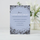 SPIRALS & STARS Party-Karte für Hochzeiten Einladung (Stehend Vorderseite)