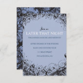 SPIRALS & STARS Party-Karte für Hochzeiten Einladung (Vorne/Hinten)