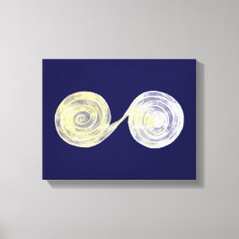 Spirals White Canvas Print Leinwanddruck