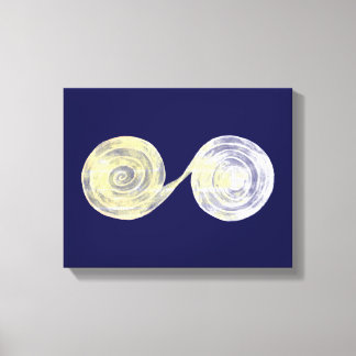 Spirals White Canvas Print Leinwanddruck