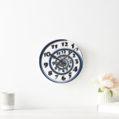 Spiralsäulenuhr Runde Wanduhr (Zuhause)