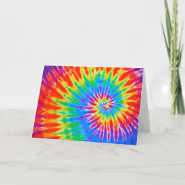 Spiralschleife Gefärbte Krawatte Note Card Dankeskarte