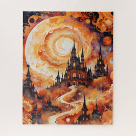 Spiralschloss Spooky - Halloween Orange Puzzle