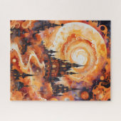 Spiralschloss Spooky - Halloween Orange Puzzle (Horizontal)