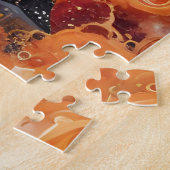 Spiralschloss Spooky - Halloween Orange Puzzle (Seite)