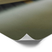 Spiralschwarz-weiße Treppe Poster (Ecke)
