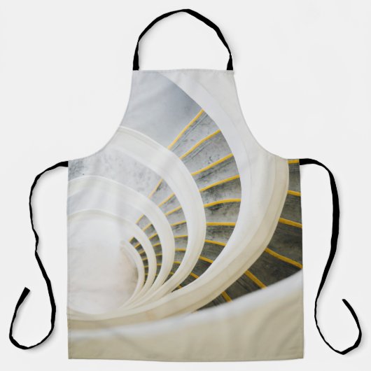 Spiralschwarz-weiße Treppe Schürze (Vorderseite)
