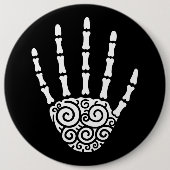 Spiralskeletthand Button (Vorderseite)