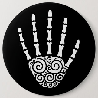 Spiralskeletthand Button