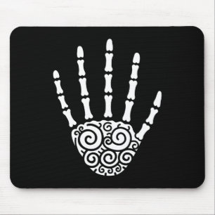Spiralskeletthand Mousepad