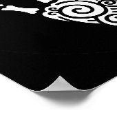 Spiralskeletthand Poster (Ecke)