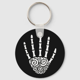 Spiralskeletthand Schlüsselanhänger