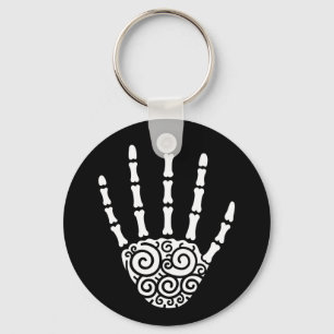 Spiralskeletthand Schlüsselanhänger
