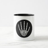Spiralskeletthand Tasse (Zentrum)