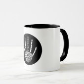 Spiralskeletthand Tasse (VorderseiteRechts)