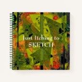 Spiralskizze "Abstrakter Ala-Modus" Notizblock (Vorderseite)