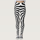 Spiralstäbchen mit Loch Leggings (Vorderseite)