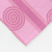 Spiralstreifen Fleecedecke (Ecke)