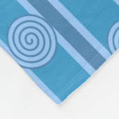 Spiralstreifen Fleecedecke (Ecke)