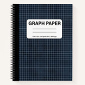 Spiralstruktur für Graph Notizblock (Vorderseite)