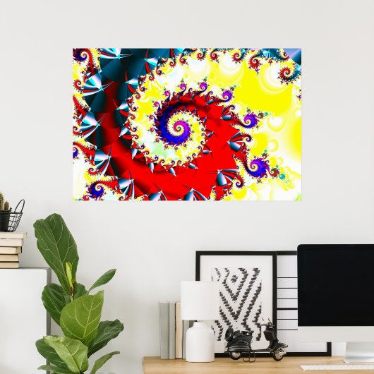 Spiraltanz Poster (Heimbüro)