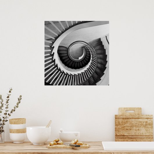 Spiraltreppe 01 poster (Küche)