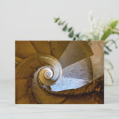 Spiraltreppe hinunter dankeskarte (Stehend Vorderseite)