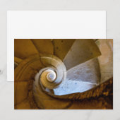 Spiraltreppe hinunter dankeskarte (Vorne/Hinten)