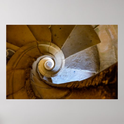 Spiraltreppe hinunter poster (Vorne)