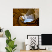 Spiraltreppe hinunter poster (Heimbüro)