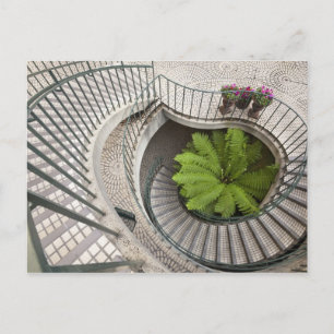 Spiraltreppe im Embarcadero Center Postkarte