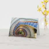 Spiraltreppe Karte (Gelbe Blume)