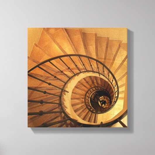 Spiraltreppe Leinwanddruck (Vorderseite)