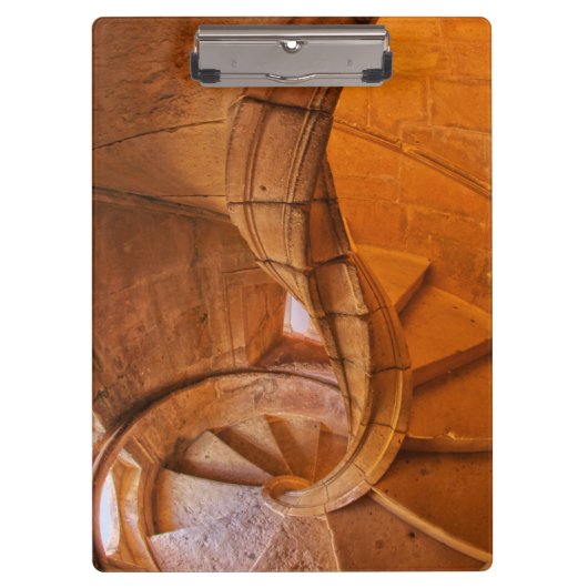 Spiraltreppe mit Doppelbett, Portugal Klemmbrett (Vorderseite)