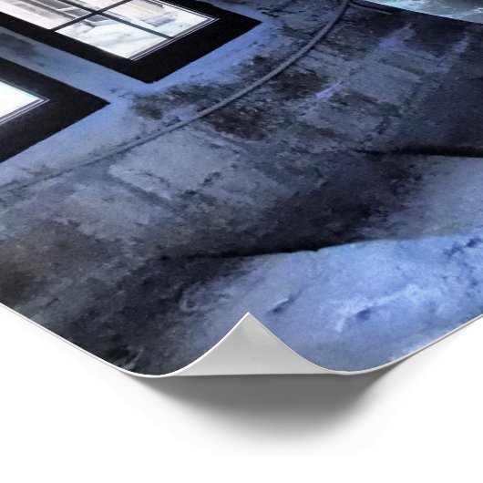 Spiraltreppe mit Verdrillung, Frankreich Poster (Ecke)