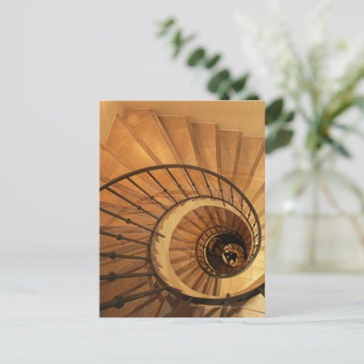 Spiraltreppe Postkarte (Stehend Vorderseite)