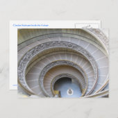 Spiraltreppe Postkarte (Vorne/Hinten)