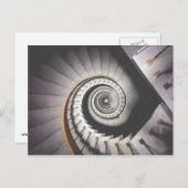 Spiraltreppe Postkarte (Vorne/Hinten)
