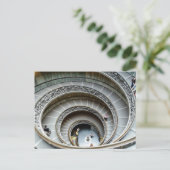 Spiraltreppe, Vatikanmuseum, Postkarte (Stehend Vorderseite)