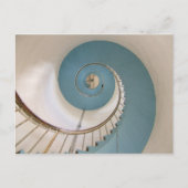 Spiraltreppe von Lyngvik Leuchtturm Postkarte (Vorderseite)